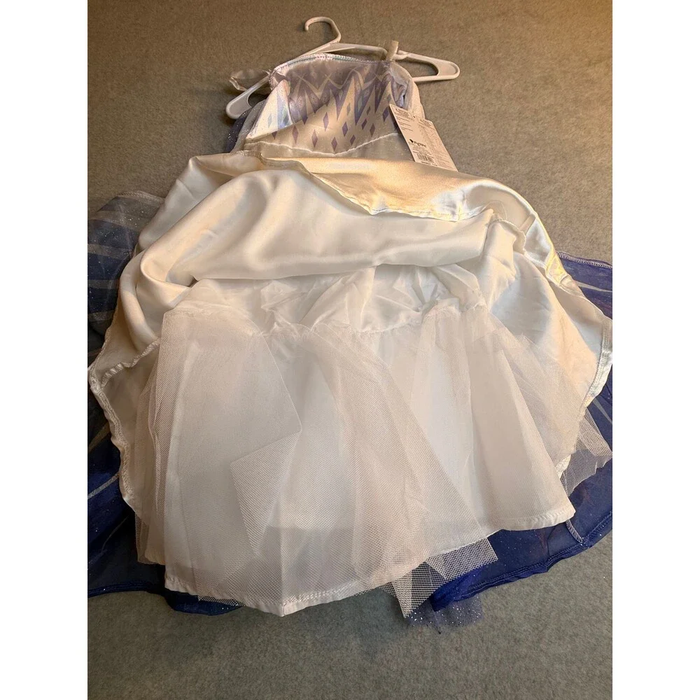 Disney Frozen Snow Queen Elsa Prestige Costume Dress NWT Girls XS 3T-4T